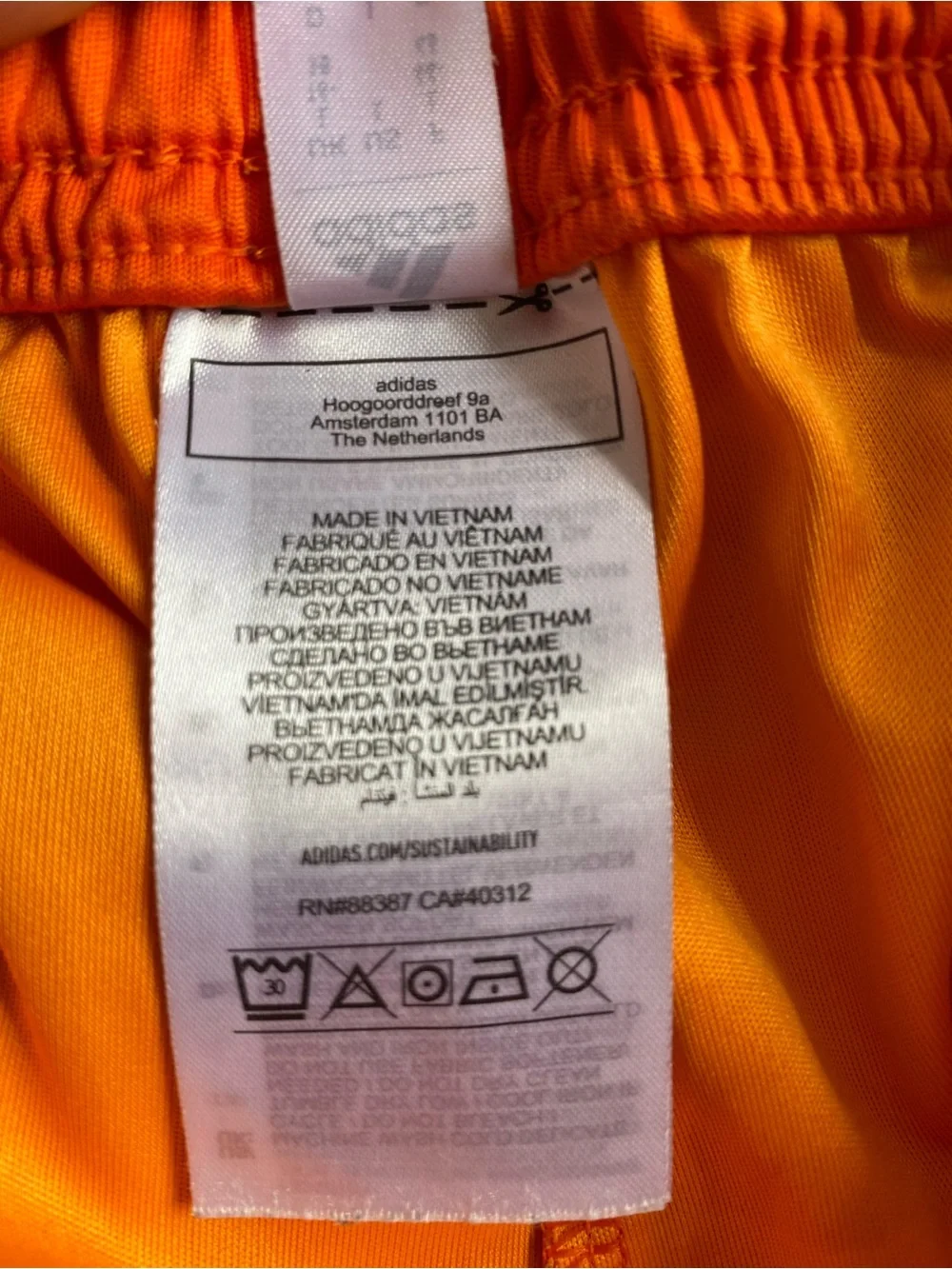 adidas Condivo 22 Goalkeeper, Bright Orange Athletic Shorts SZ L